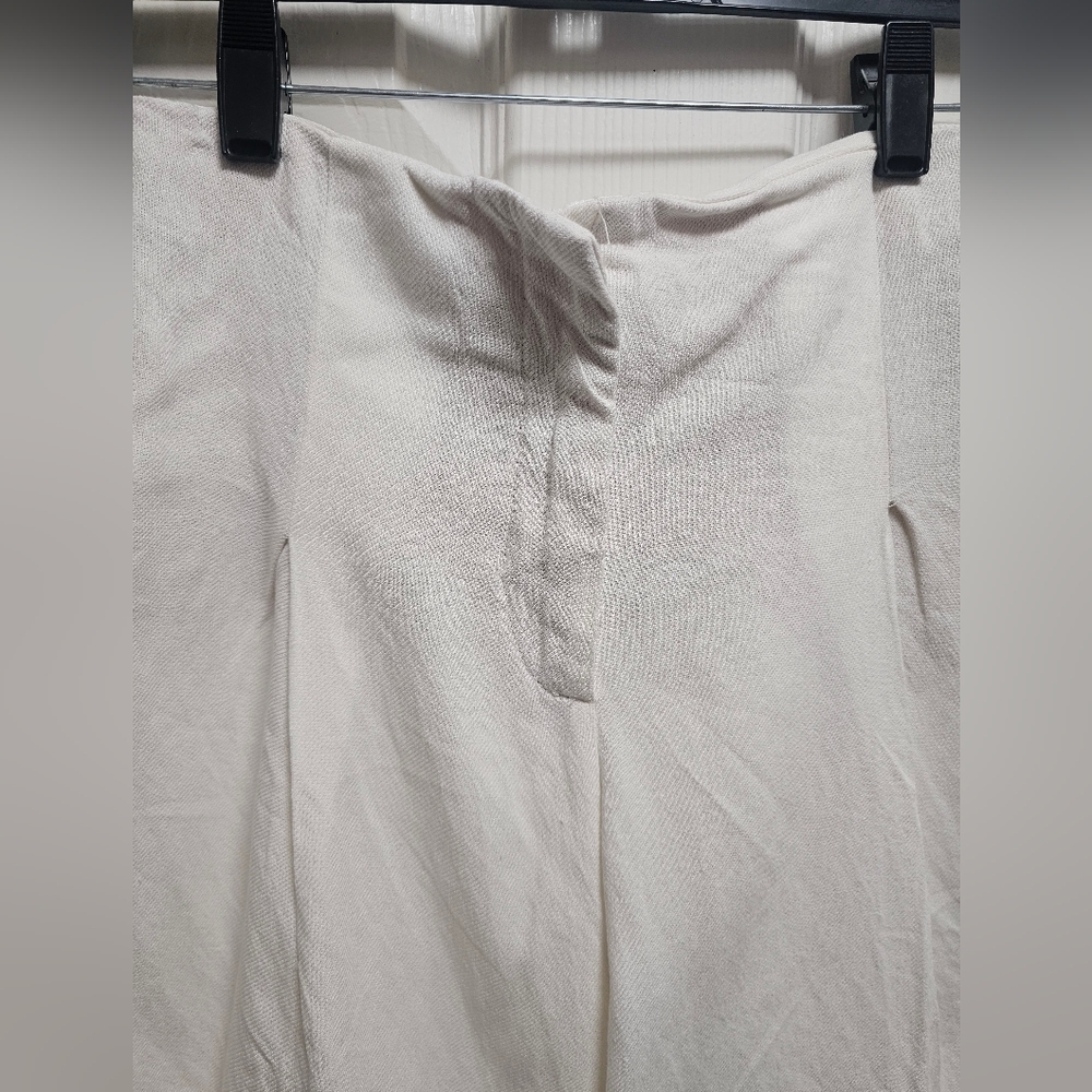 Zara Linen Pants XS Beige – NWT, Lightweight, Side Pockets Higt Weist - Picture 2 of 15